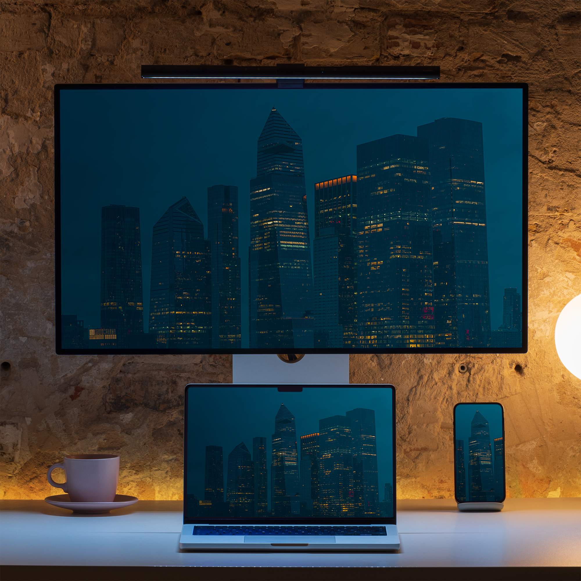 Dynamischer Wallpaper Glas